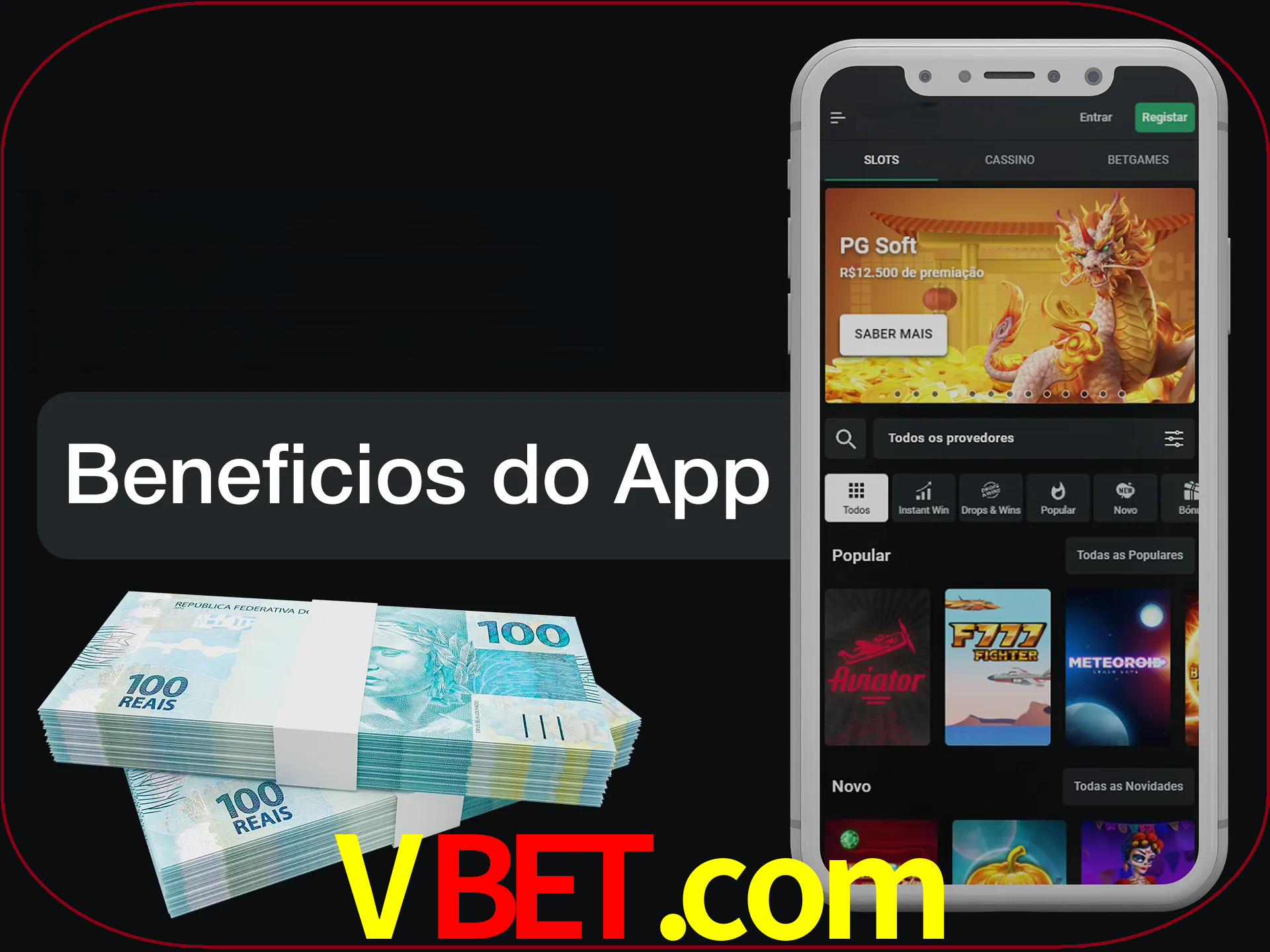 Obtenha todos os benefícios usando o aplicativo.