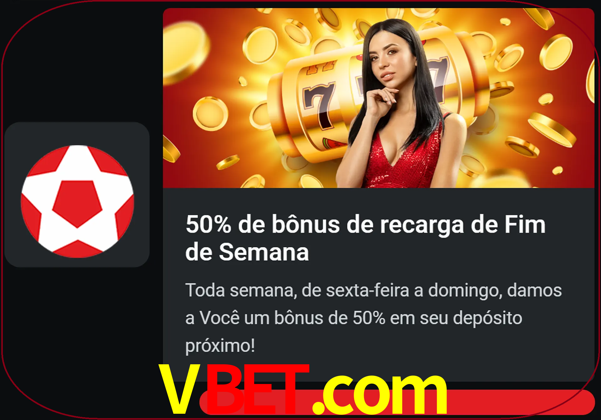 Volte a cada semana para receber novos bônus em dinheiro.