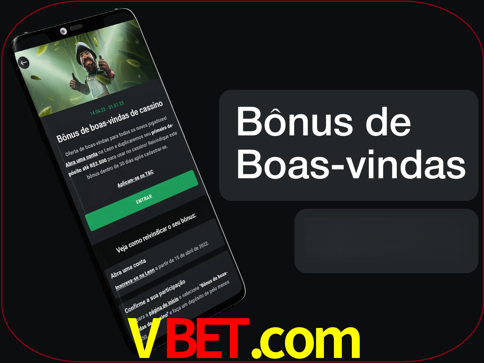 Não se esqueça de usar o bônus de boas-vindas.