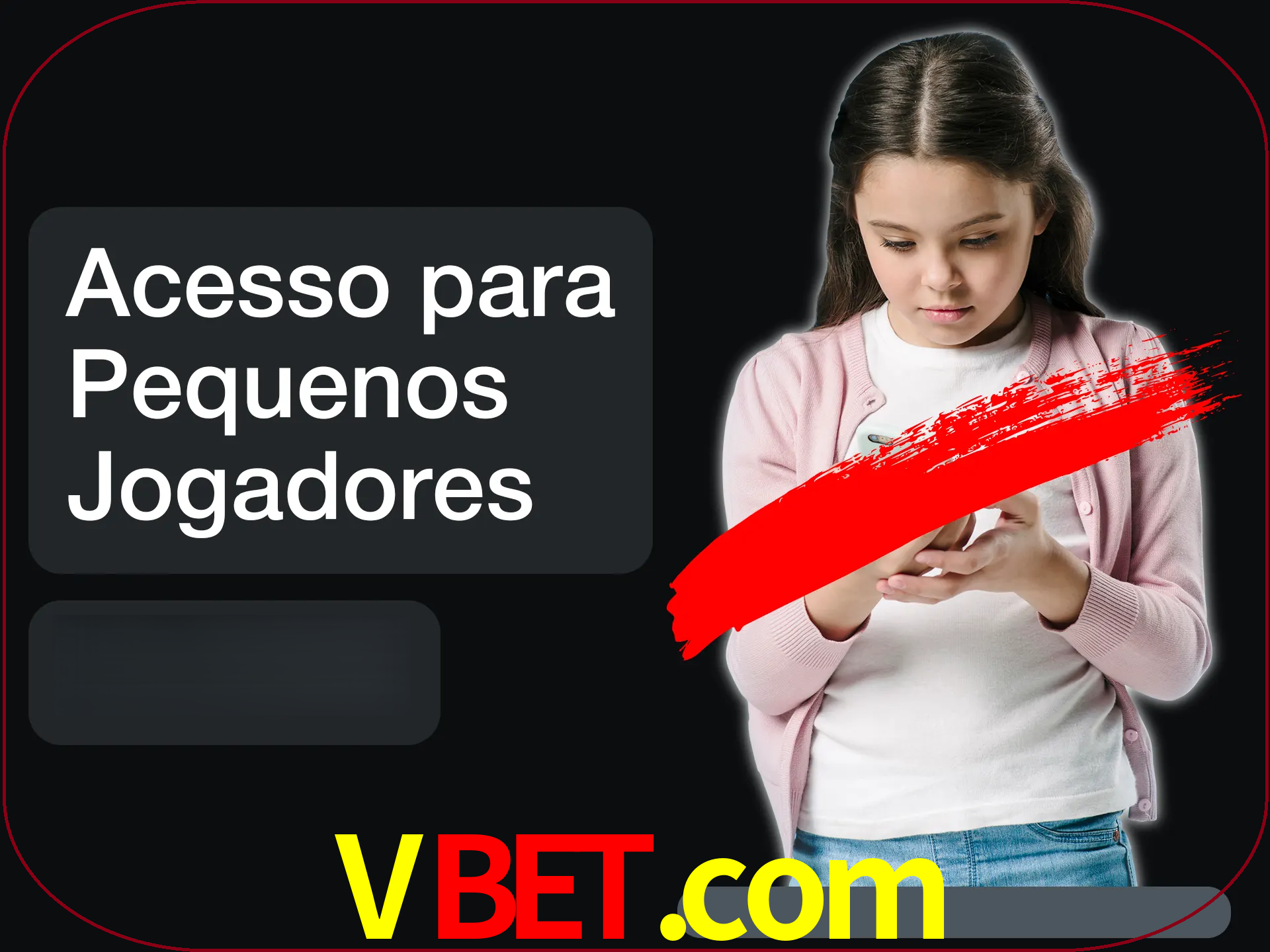 As crianças não podem jogar jogos de cassino.