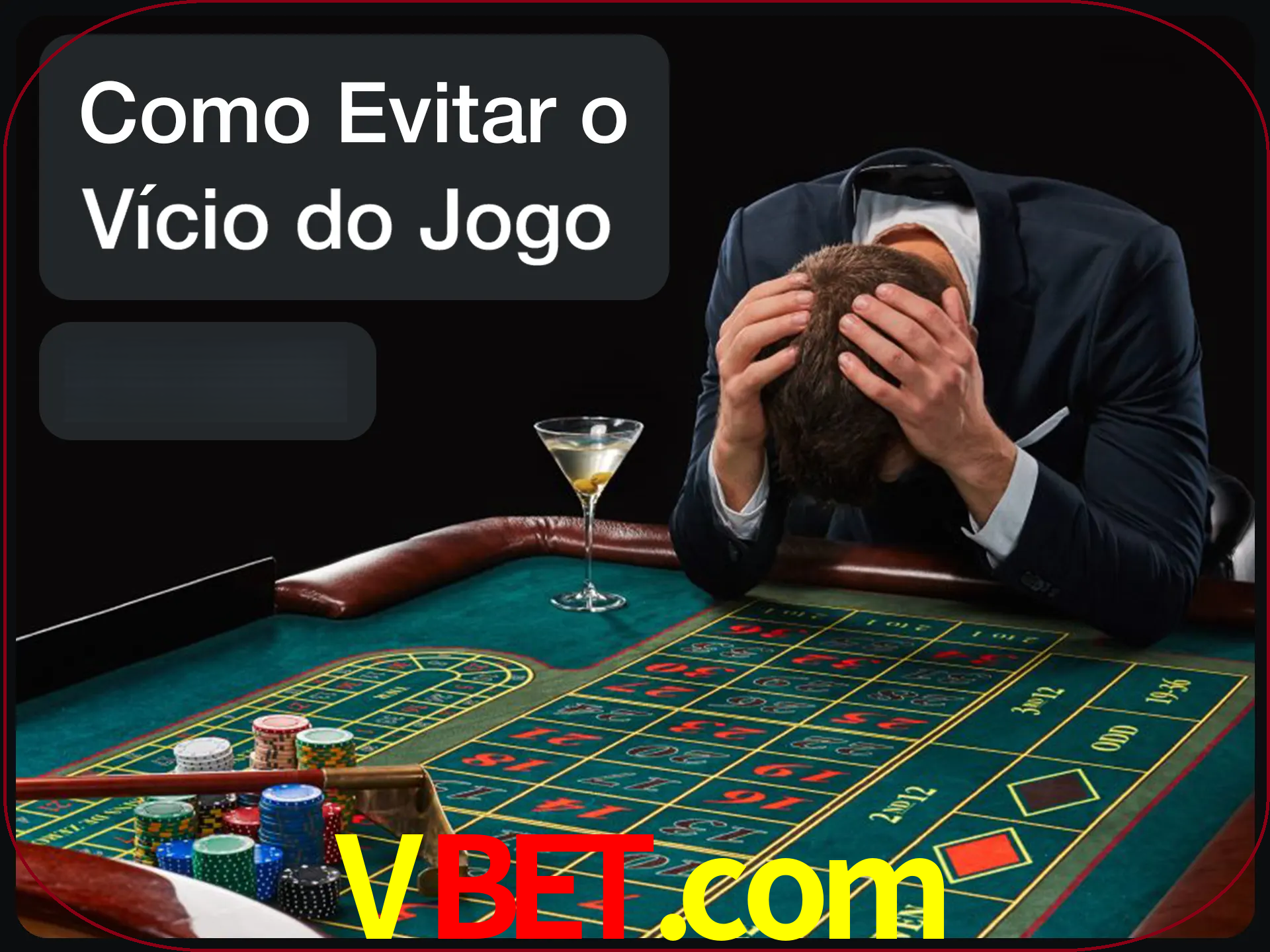 Você é responsável por cada uma de suas apostas.